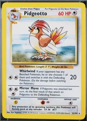 Pidgeotto [1999-2000], English Pokemon card