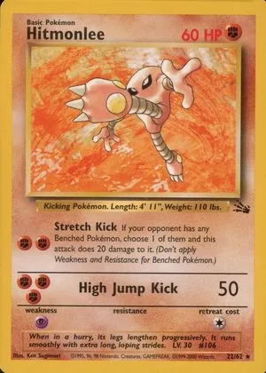 Hitmonlee [1999-2000], English Pokemon card