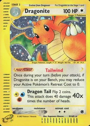 Dragonite, English Pokemon card