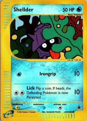 Shellder [Reverse Holo], English Pokemon card