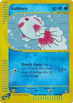 Goldeen [Reverse Holo], English Pokemon card