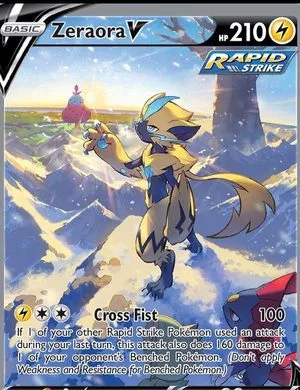 Zeraora V, English Pokemon card