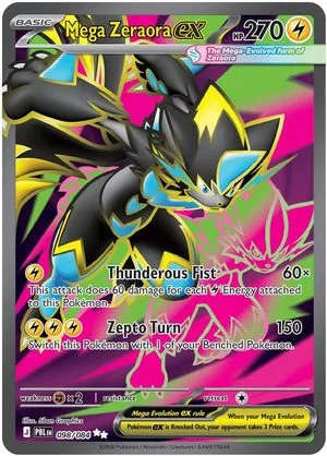 Mega Zeraora ex, English Pokemon card