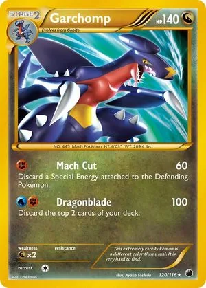 Garchomp, English Pokemon card