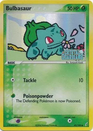 Bulbasaur [Reverse Holo], English Pokemon card