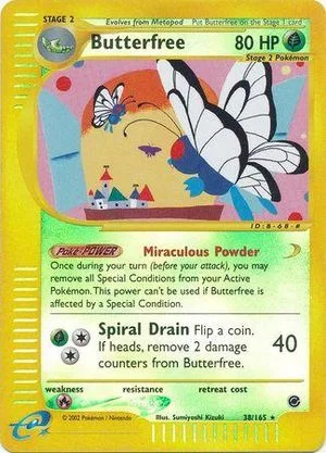 Butterfree [Reverse Holo], English Pokemon card