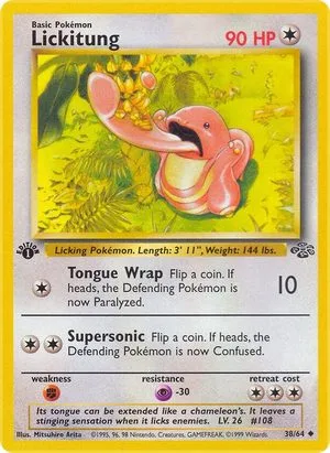 Lickitung [1st Edition], English Pokemon card