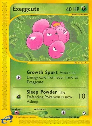 Exeggcute, English Pokemon card