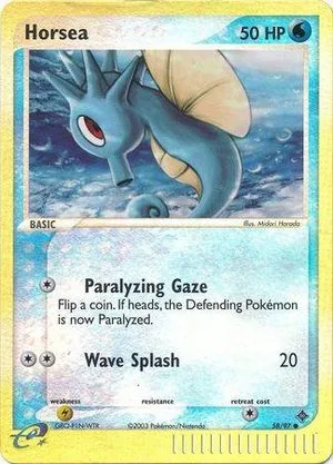 Horsea [Reverse Holo], English Pokemon card