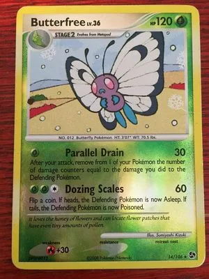 Butterfree [Reverse Holo], English Pokemon card