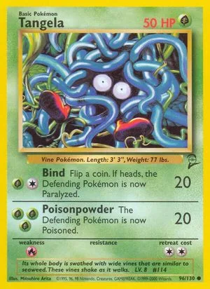 Tangela, English Pokemon card