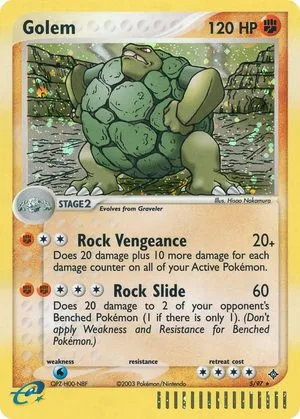 Golem, English Pokemon card