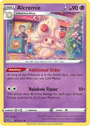 Alcremie, English Pokemon card