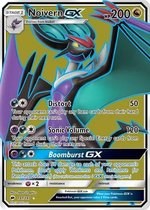 Noivern GX, English Pokemon card