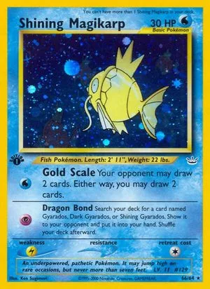 Shining Magikarp [1st Edition], English Pokemon card