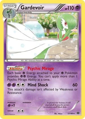 Gardevoir, English Pokemon card