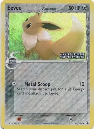 Eevee [Reverse Holo], English Pokemon card