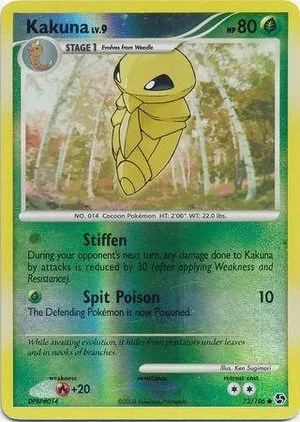 Kakuna [Reverse Holo], English Pokemon card