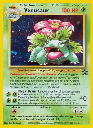 Venusaur, English Pokemon card