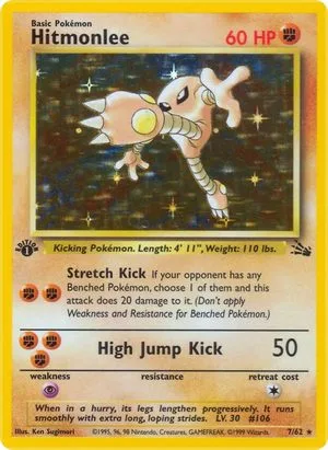Hitmonlee [1st Edition], English Pokemon card