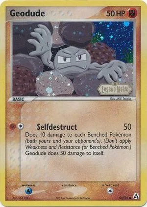 Geodude [Reverse Holo], English Pokemon card
