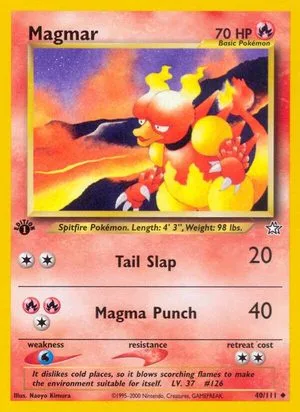 Magmar [1st Edition], English Pokemon card