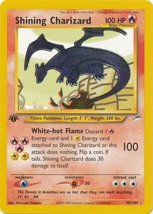 Shining Charizard [1st Edition], English Pokemon card