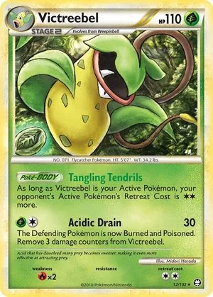 Victreebel, English Pokemon card