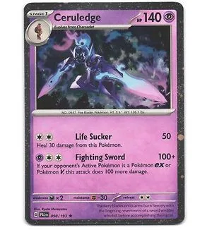 Ceruledge [Cosmos Holo], English Pokemon card