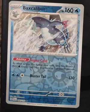 Baxcalibur [Reverse Holo], English Pokemon card