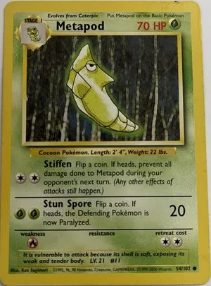Metapod [1999-2000], English Pokemon card