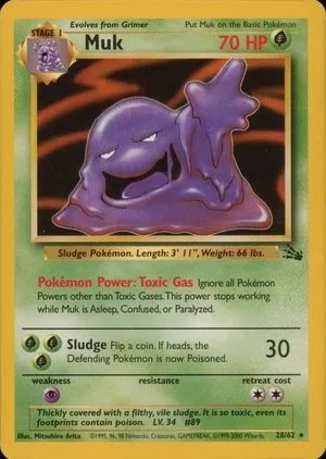 Muk [1999-2000], English Pokemon card