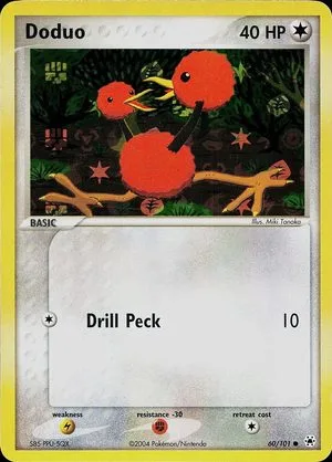 Doduo [Reverse Holo], English Pokemon card