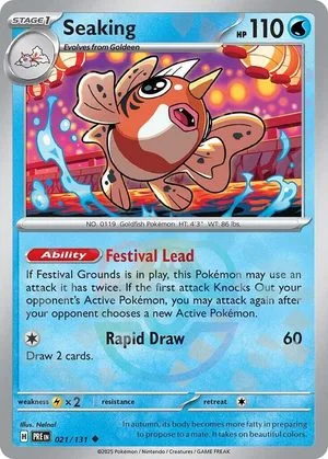 Seaking [Master Ball], English Pokemon card