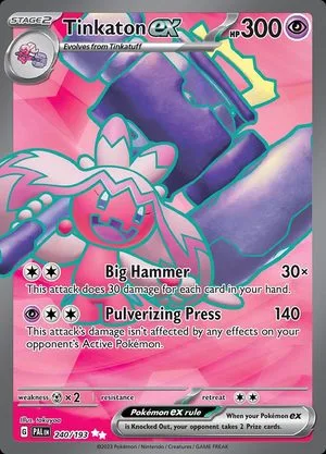 Tinkaton ex, English Pokemon card