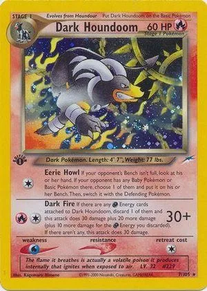 Dark Houndoom [1st Edition], English Pokemon card