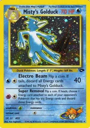 Misty's Golduck, English Pokemon card