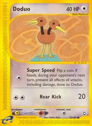 Doduo, English Pokemon card