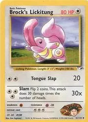 Brock's Lickitung, English Pokemon card