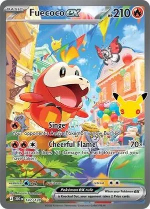 Fuecoco ex, English Pokemon card