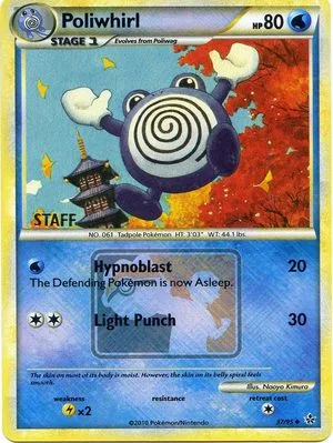 Poliwhirl [Staff], English Pokemon card