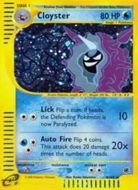 Cloyster, English Pokemon card