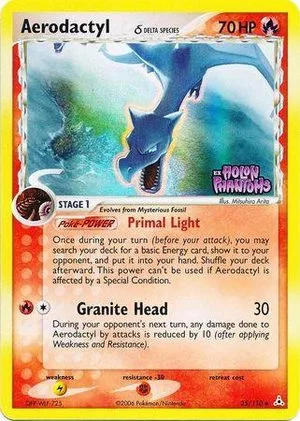 Aerodactyl [Reverse Holo], English Pokemon card