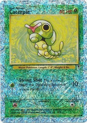 Caterpie [Reverse Holo], English Pokemon card
