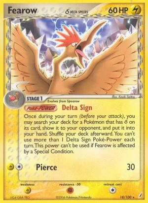 Fearow, English Pokemon card