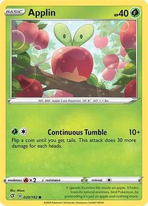 Applin, English Pokemon card