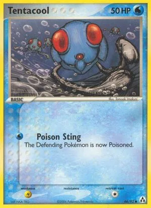 Tentacool, English Pokemon card