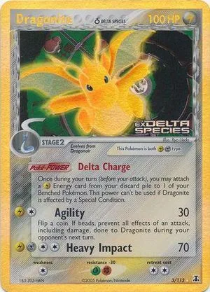 Dragonite [Reverse Holo], English Pokemon card