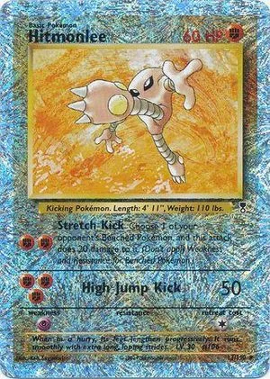 Hitmonlee [Reverse Holo], English Pokemon card