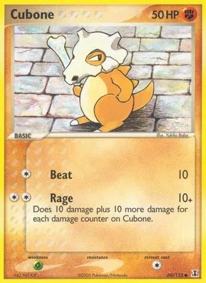 Cubone, English Pokemon card